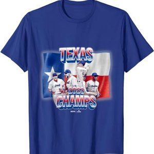 Texas Baseball 2023 World Champions MLB Players, Inc. T-Shirt